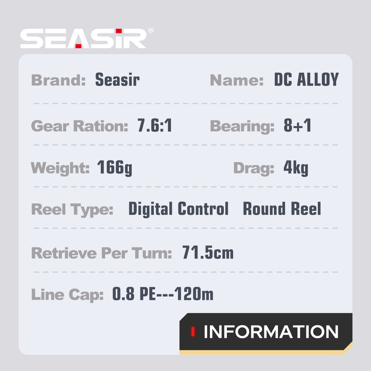 SEASIR DC Alloy ALL-metal Roun - Abu Garcia Reel Max recension och pris