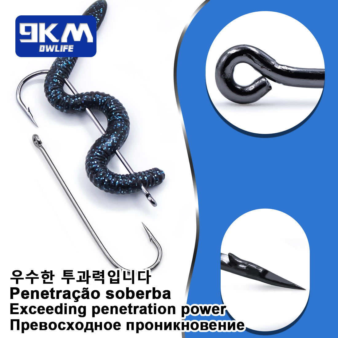 9KM Aberdeen Hooks Long Shank  - Fishing Hook Assortment recension och pris