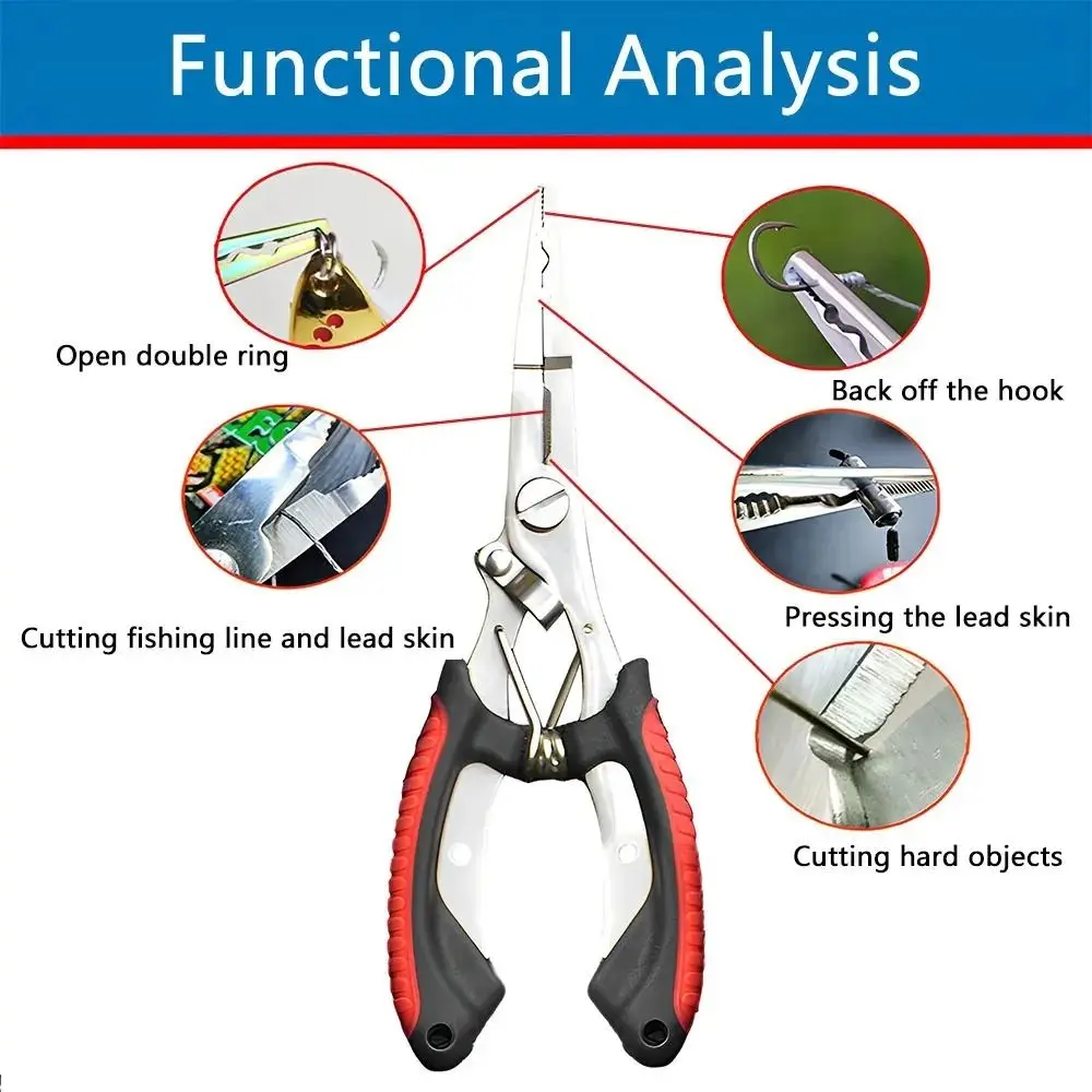 Stainless Steel Fishing Pliers - Fishing Hook Sharpener recension och pris